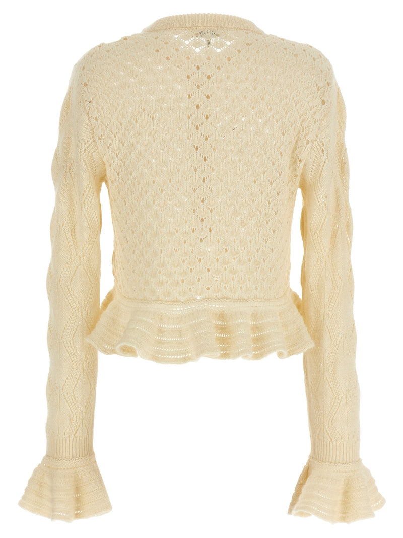 ChloÉ Pointelle Cardigan | Urbalenti™ NYC