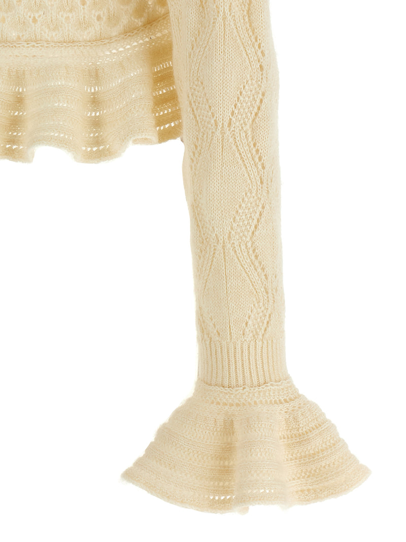 ChloÉ Pointelle Cardigan | Urbalenti™ NYC