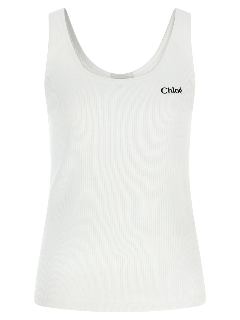 Chloé Logo Embroidery Top | Urbalenti™ NYC
