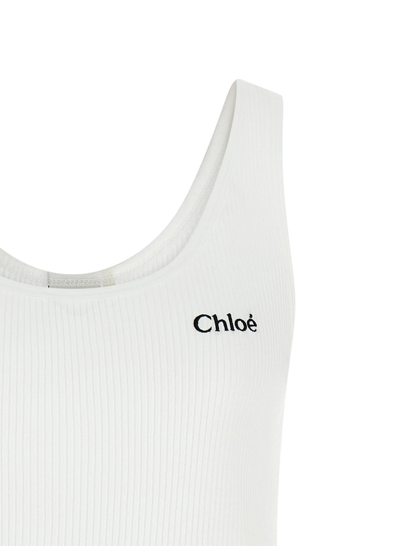 Chloé Logo Embroidery Top | Urbalenti™ NYC