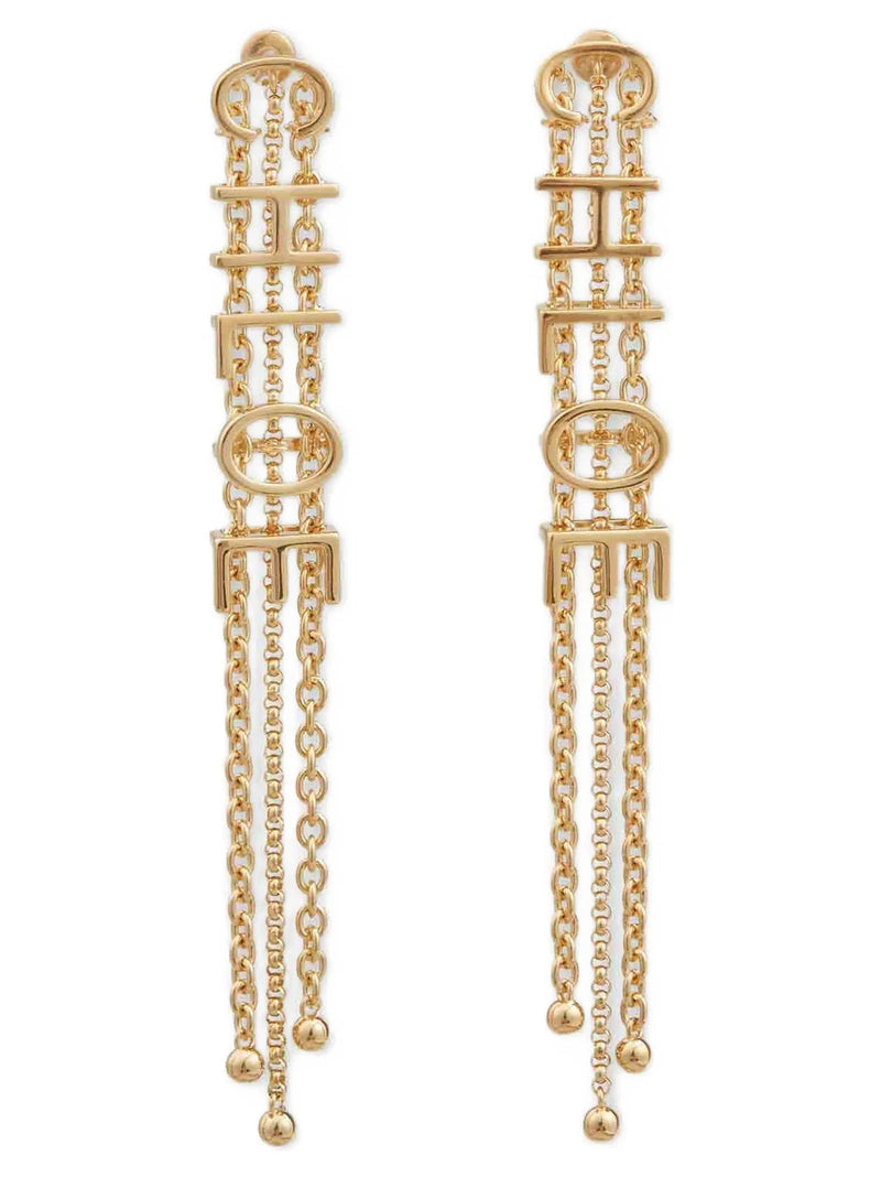 Chloé Chloé Lettering Pendant Earrings