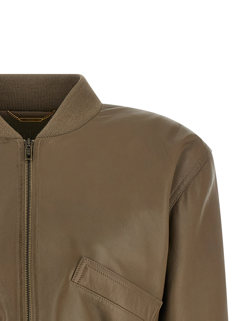 Chloé Chloé Cropped Bomber Jacket