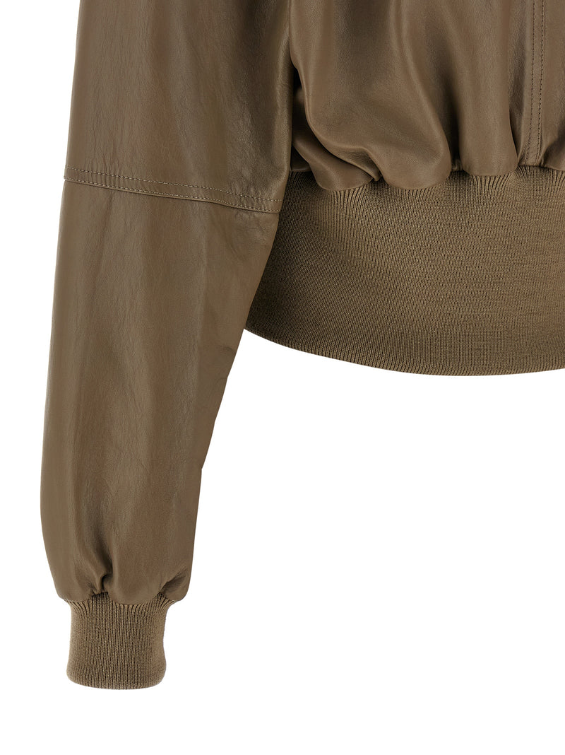 Chloé Chloé Cropped Bomber Jacket