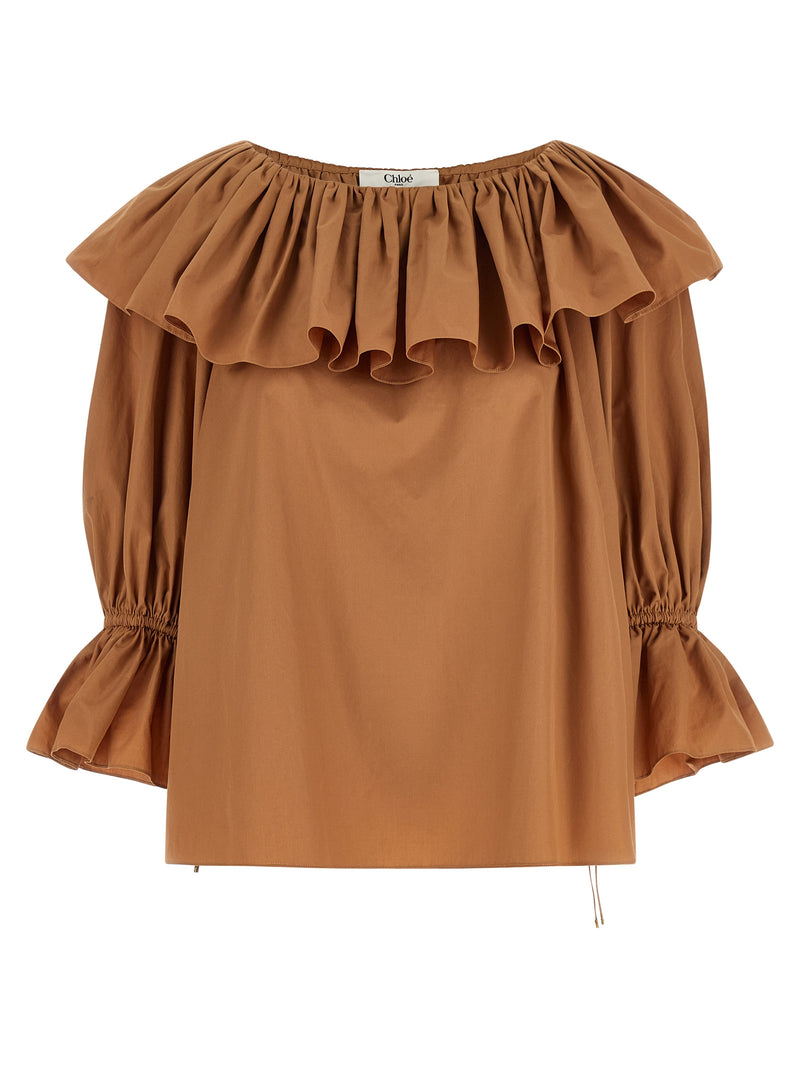 Chloé Ruffle Blouse | Urbalenti™ NYC
