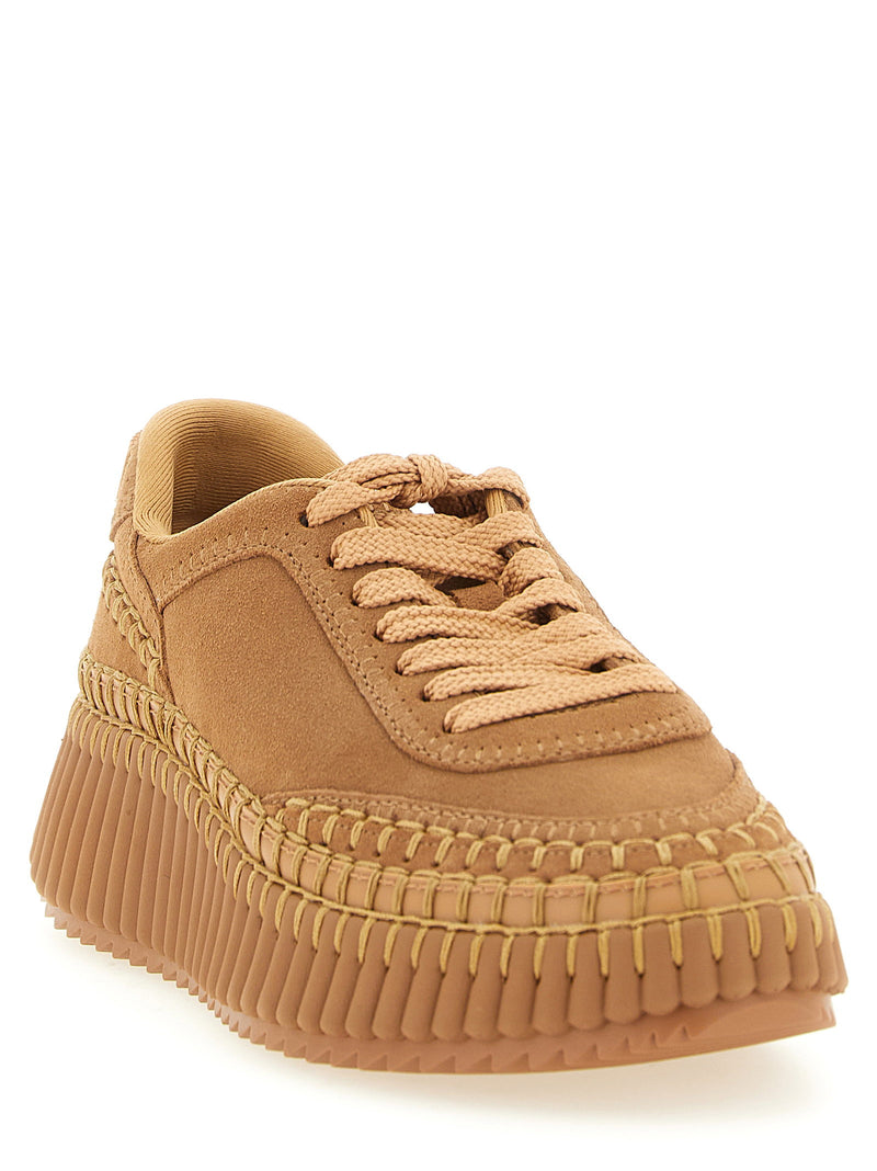 Chloé Chloé Nama Wedge Sneakers