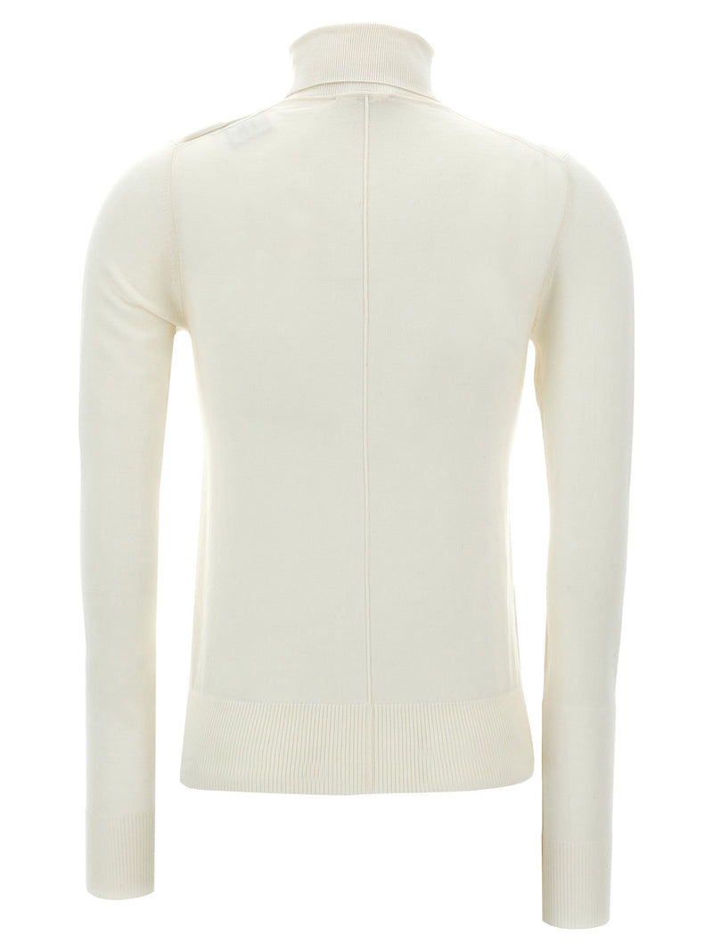 Chloé Logo Embroidery Turtleneck Sweater | Urbalenti™ NYC