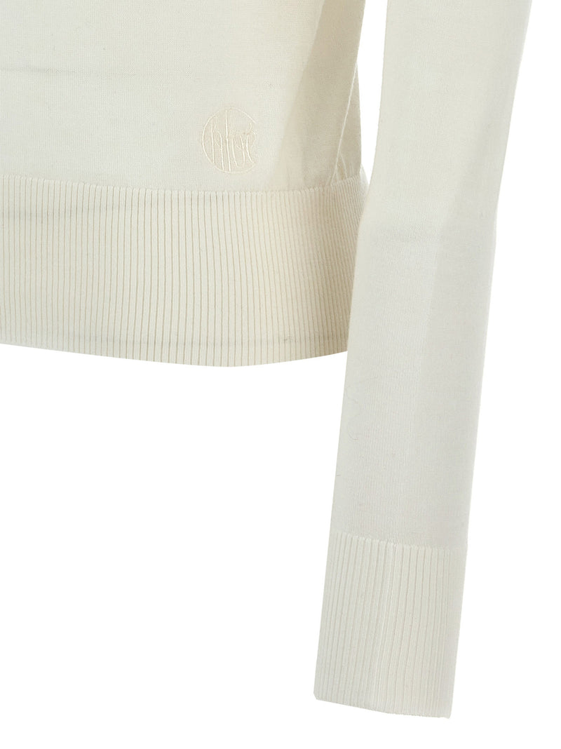 Chloé Logo Embroidery Turtleneck Sweater | Urbalenti™ NYC