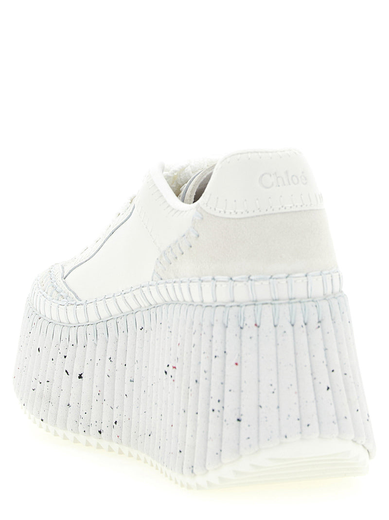 Chloé Chloé Nama Wedge Sneakers