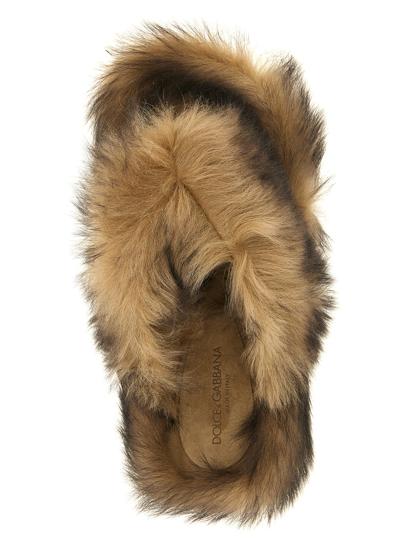Dolce & Gabbana Dolce & Gabbana Sheepskin Sandals