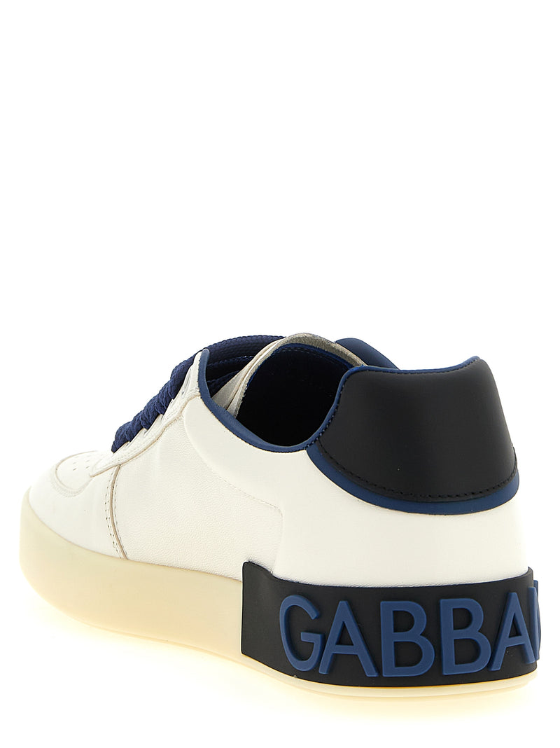 Dolce & Gabbana Leather Low Top Sneakers