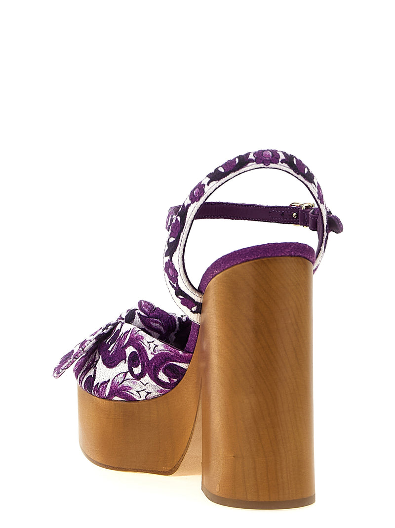Dolce & Gabbana Maiolica Sandals - Leather - Style A6514I03TN | Urbalent... | Urbalenti™ NYC
