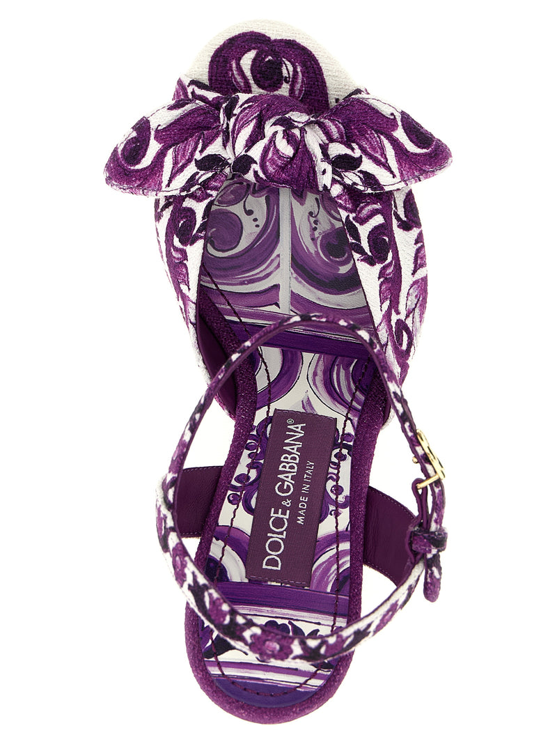 Dolce & Gabbana Maiolica Sandals - Leather - Style A6514I03TN | Urbalent... | Urbalenti™ NYC