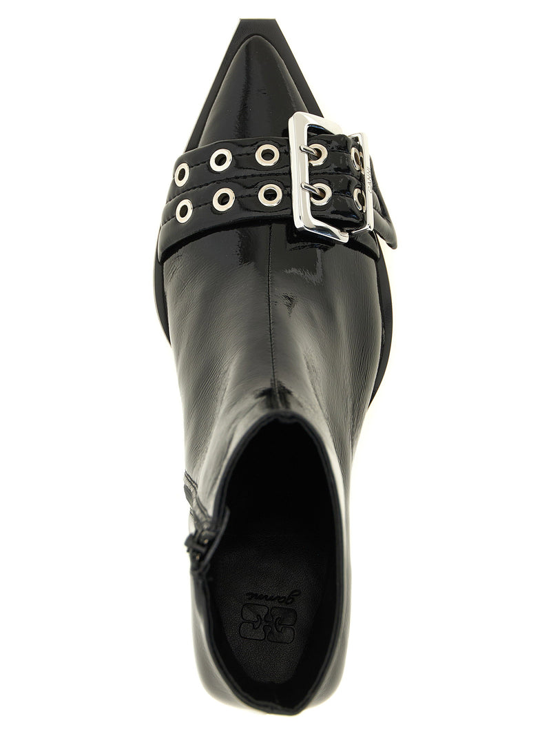 Ganni Ganni Buckle Ankle Boots