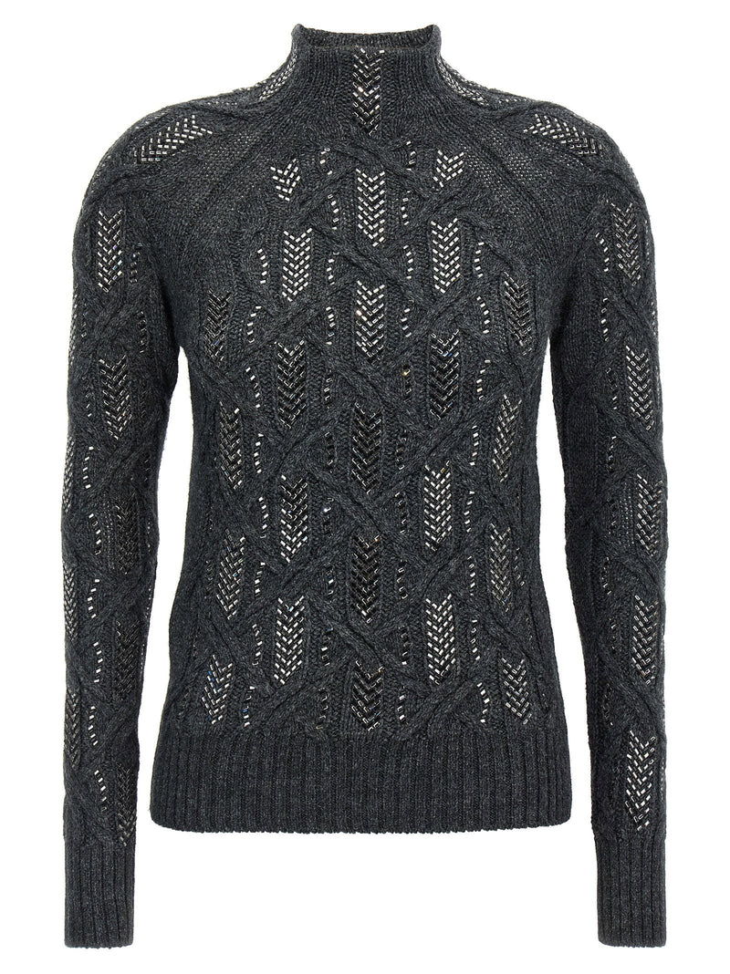 Ermanno Scervino Ermanno Scervino Crystal Braid Sweater