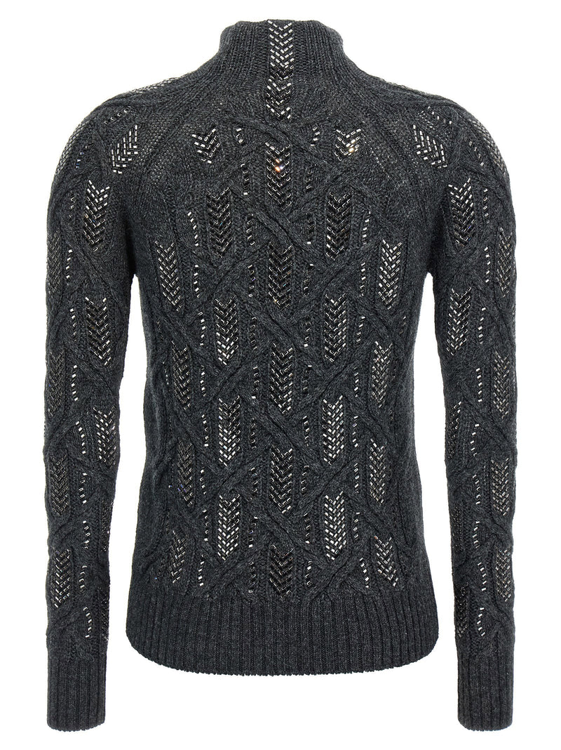 Ermanno Scervino Ermanno Scervino Crystal Braid Sweater