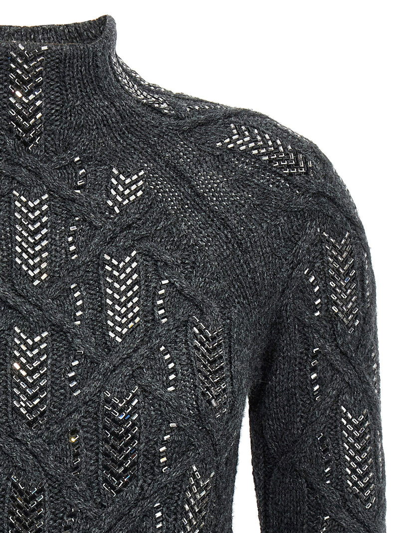 Ermanno Scervino Ermanno Scervino Crystal Braid Sweater