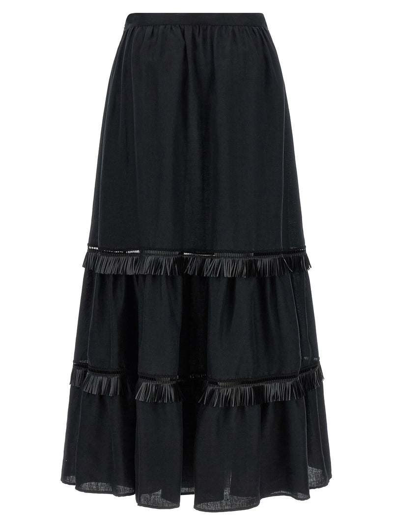 Kiton Kiton Fringed Skirt