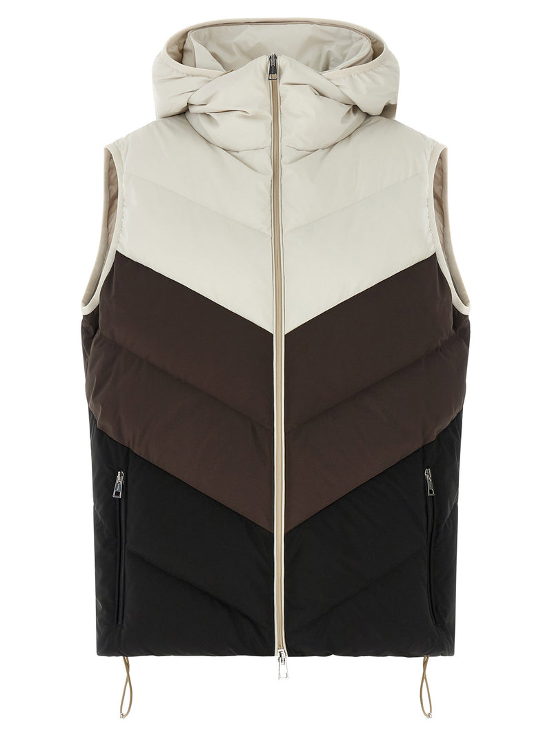 Kiton Kiton Chevron Stitching Padded Vest