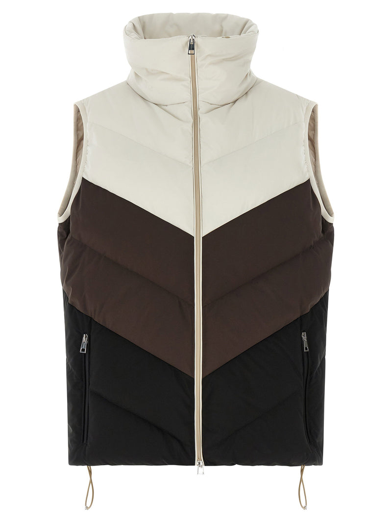 Kiton Kiton Chevron Stitching Padded Vest