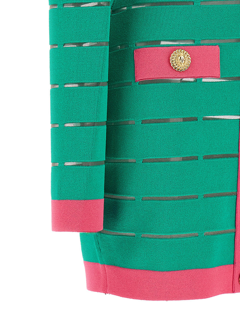 Balmain Balmain Two-tone Knit Dress