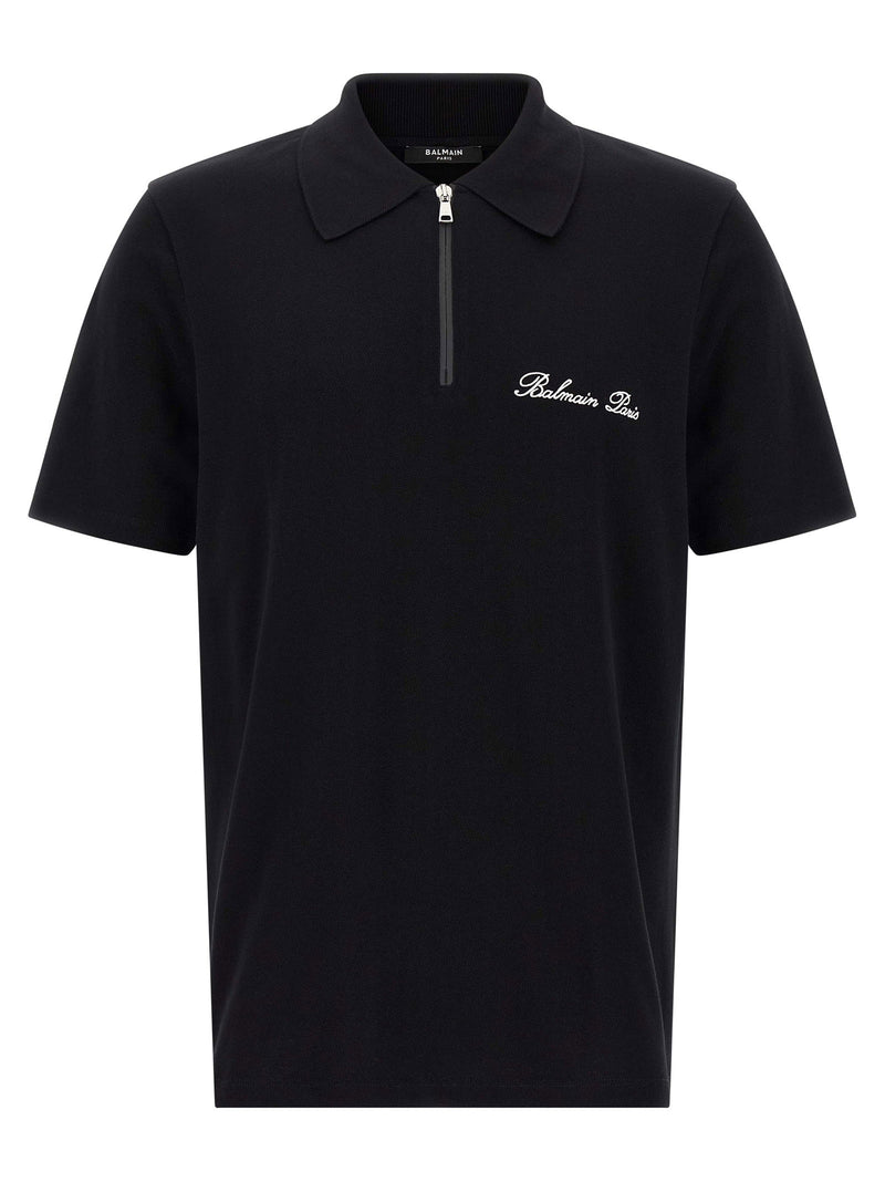 Balmain Balmain Logo Embroidery Polo Shirt