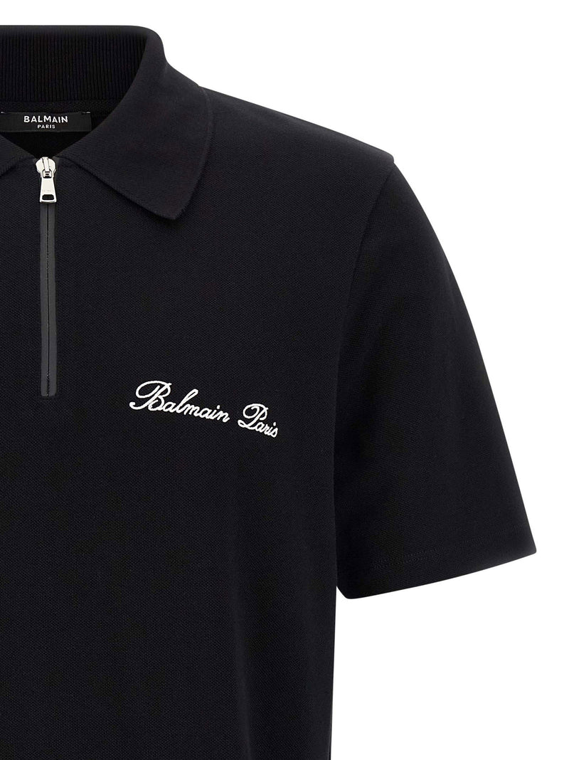 Balmain Balmain Logo Embroidery Polo Shirt