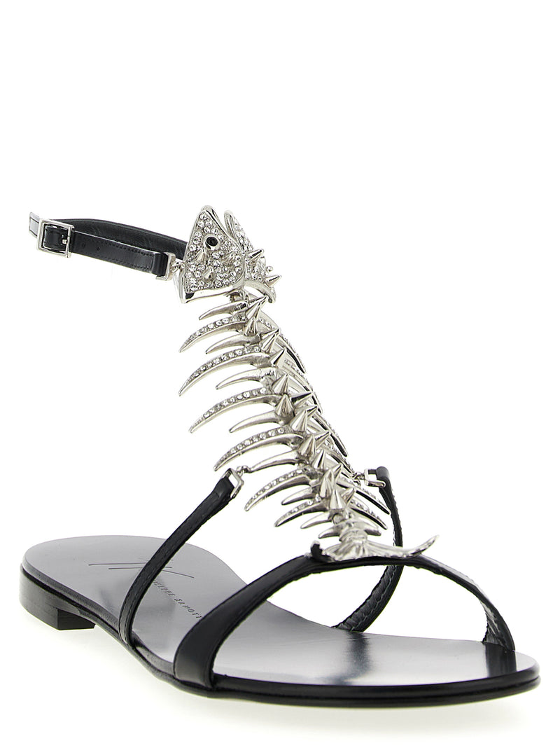 Giuseppe Zanotti Slim Sandals - Style E600029001 | Urbalenti | Urbalenti... | Urbalenti™ NYC