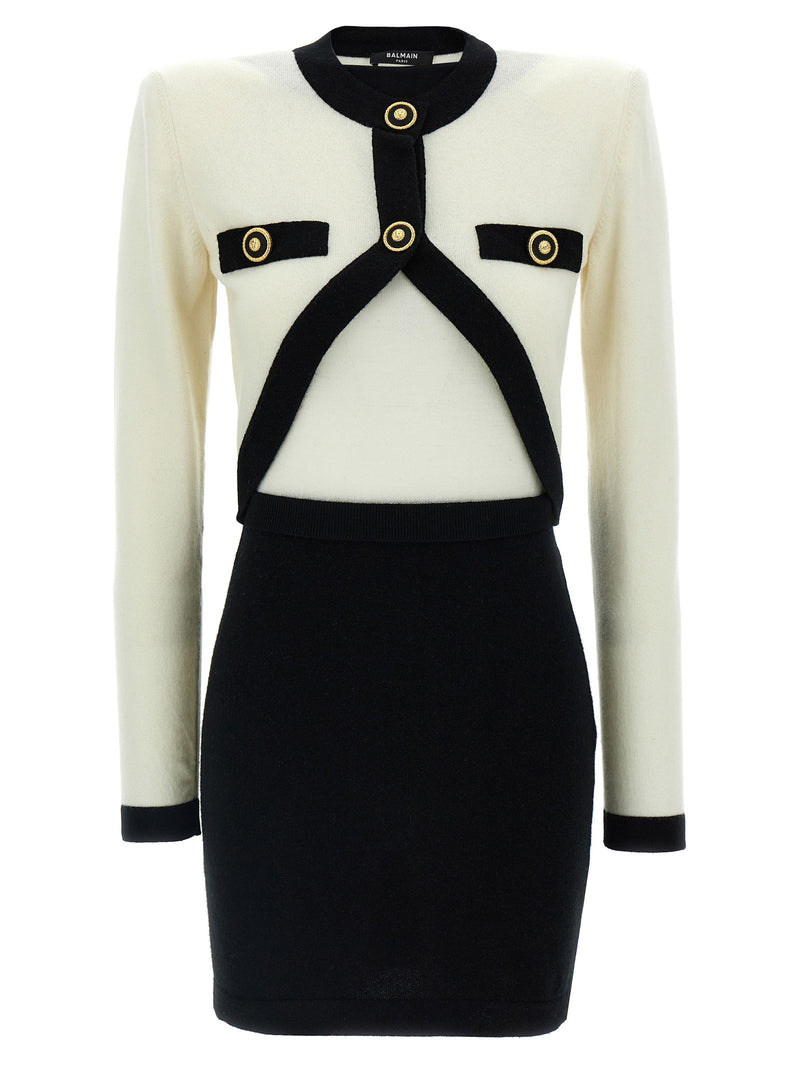 Balmain Balmain Filo Leone Catena Dress