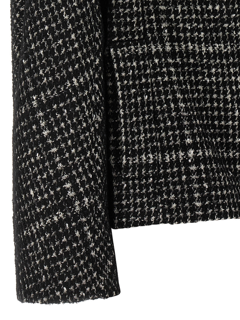Dolce & Gabbana Houndstooth Coat | Urbalenti™ NYC