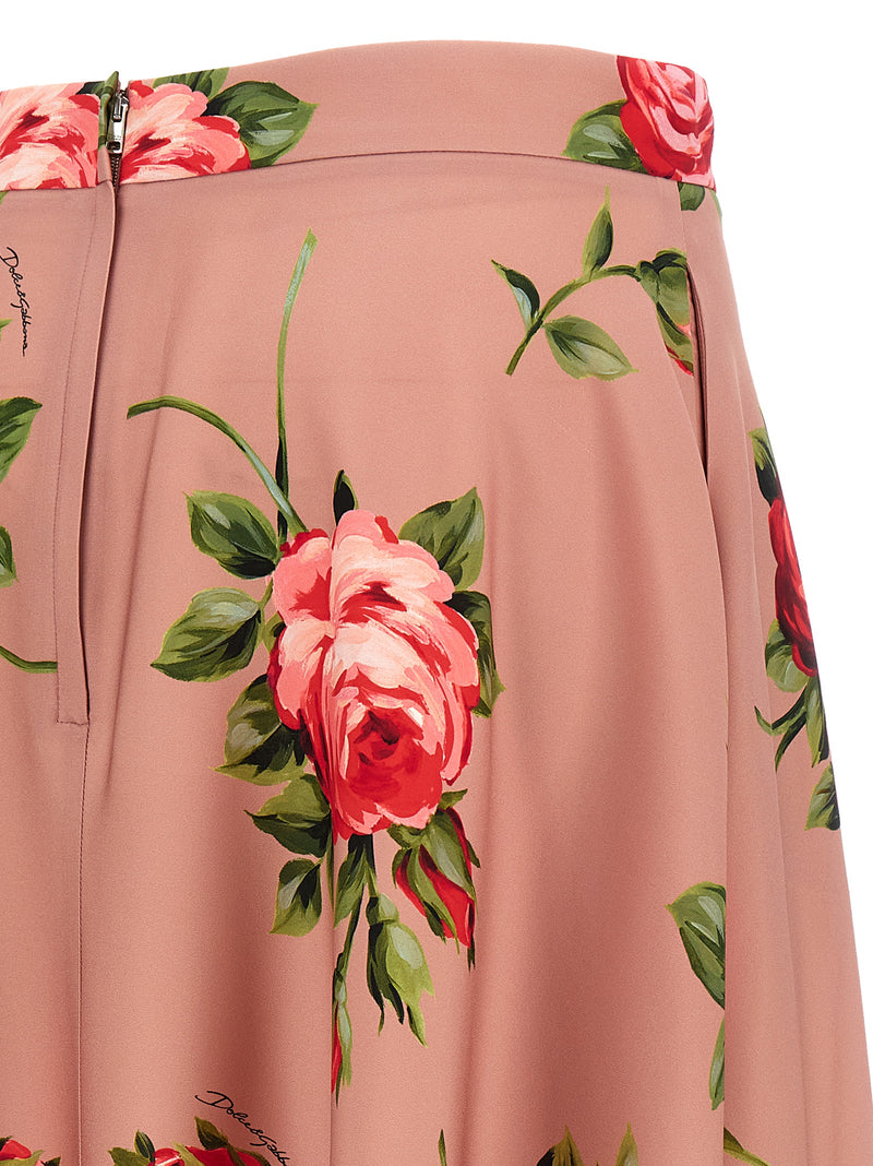 Dolce & Gabbana Dolce & Gabbana Bouquet Rose Skirt