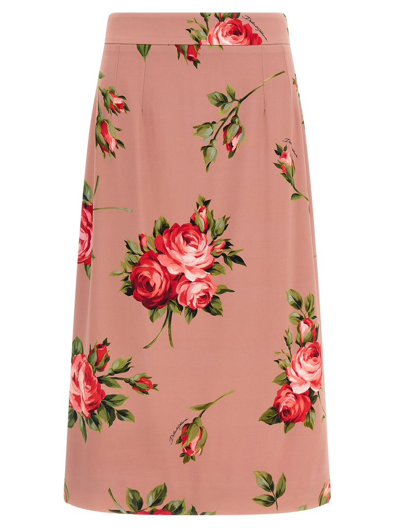 Dolce & Gabbana Dolce & Gabbana Bouquet Rose Skirt