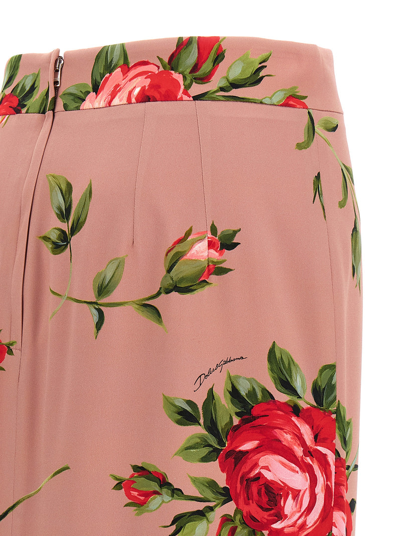Dolce & Gabbana Dolce & Gabbana Bouquet Rose Skirt