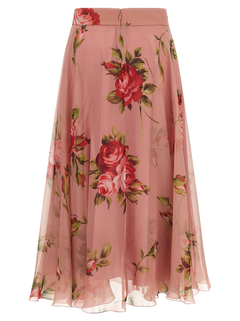 Dolce & Gabbana Dolce & Gabbana Bouquet Rose Skirt