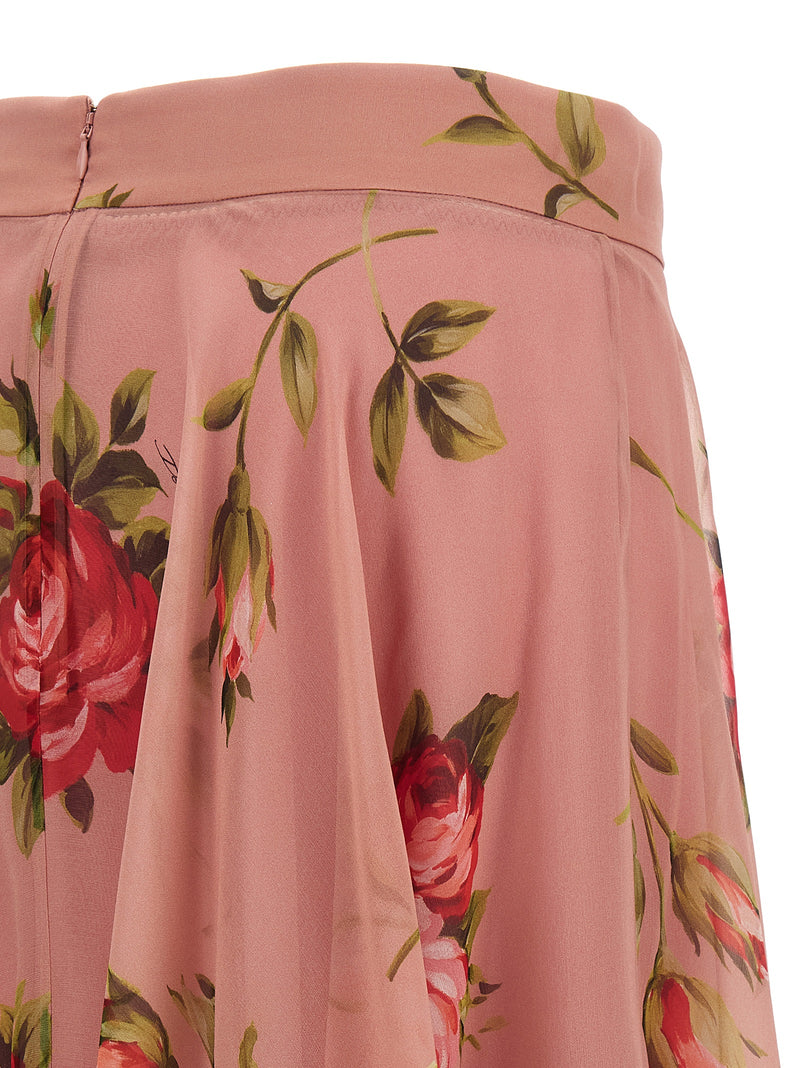 Dolce & Gabbana Dolce & Gabbana Bouquet Rose Skirt