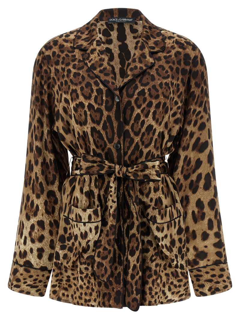 Dolce & Gabbana Leopardo Pajama Shirt | Urbalenti™ NYC