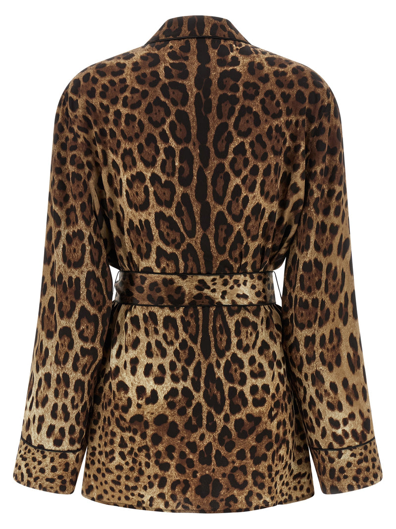 Dolce & Gabbana Leopardo Pajama Shirt | Urbalenti™ NYC