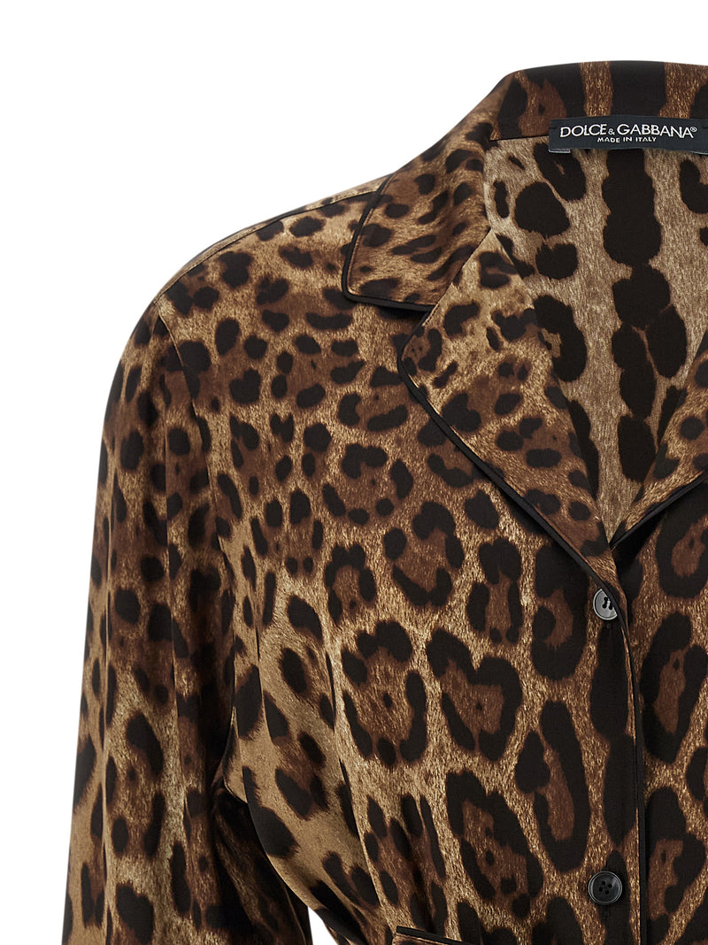 Dolce & Gabbana Leopardo Pajama Shirt | Urbalenti™ NYC