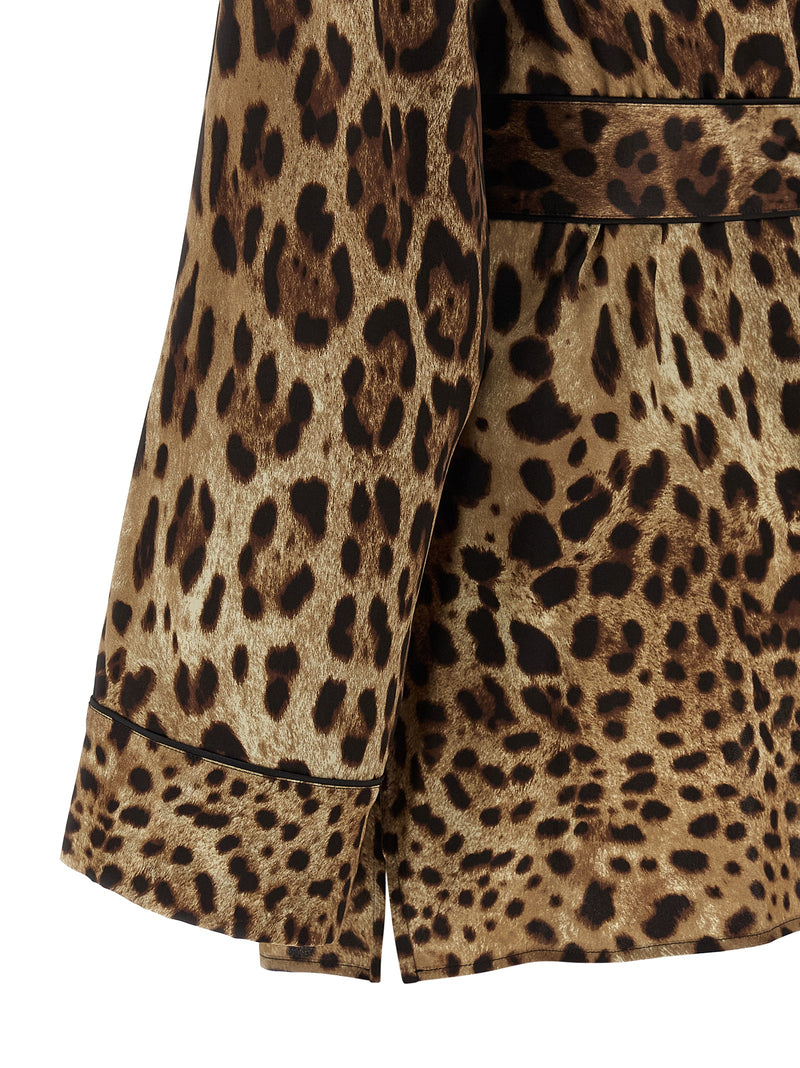 Dolce & Gabbana Leopardo Pajama Shirt | Urbalenti™ NYC