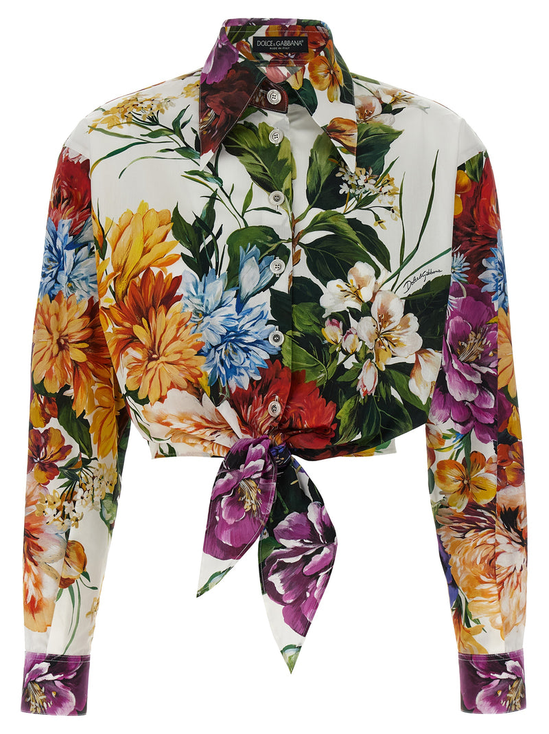 Dolce & Gabbana Floral Crop Shirt | Urbalenti™ NYC