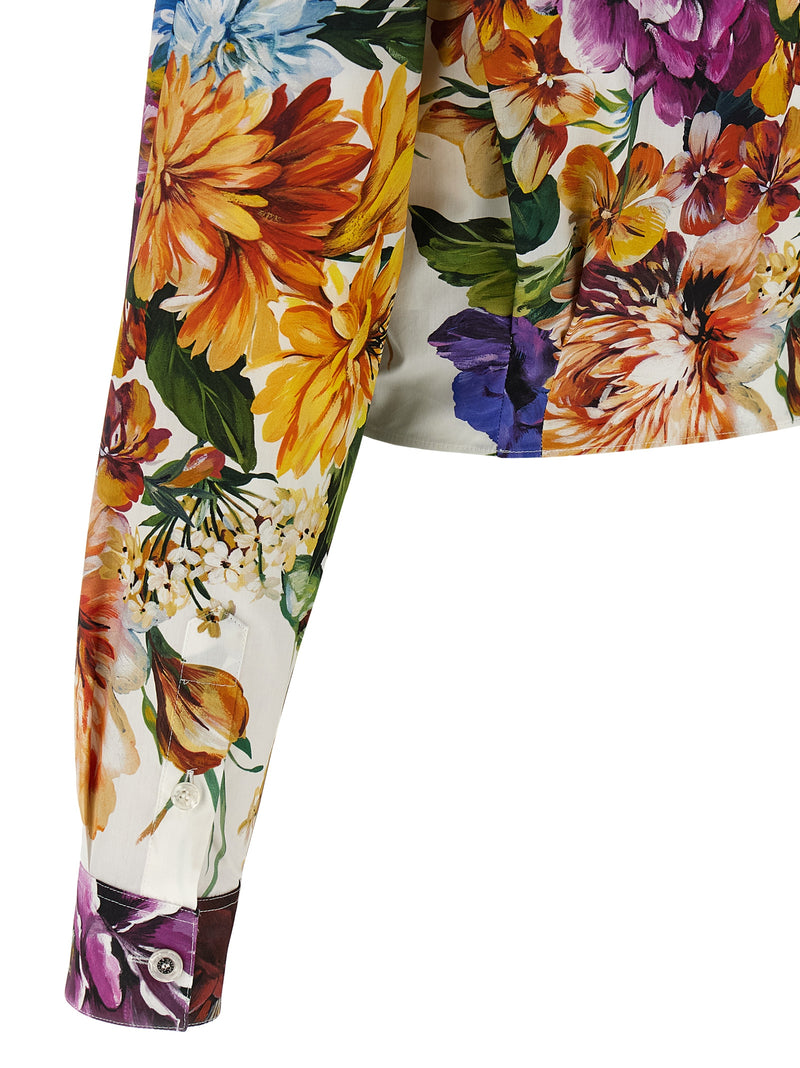 Dolce & Gabbana Floral Crop Shirt | Urbalenti™ NYC