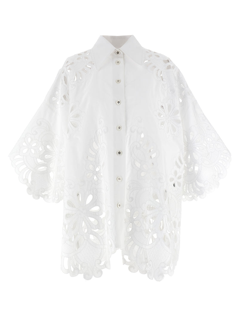 Dolce & Gabbana Cut-out Embroidery Shirt | Urbalenti™ NYC