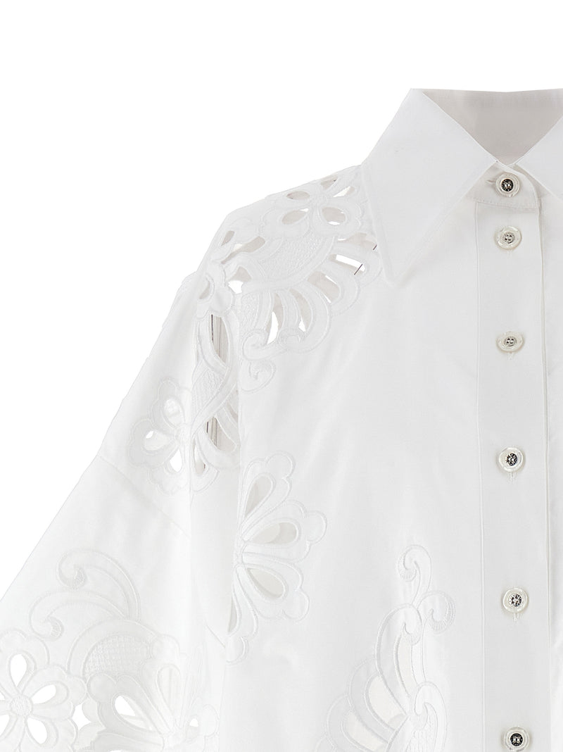 Dolce & Gabbana Cut-out Embroidery Shirt | Urbalenti™ NYC