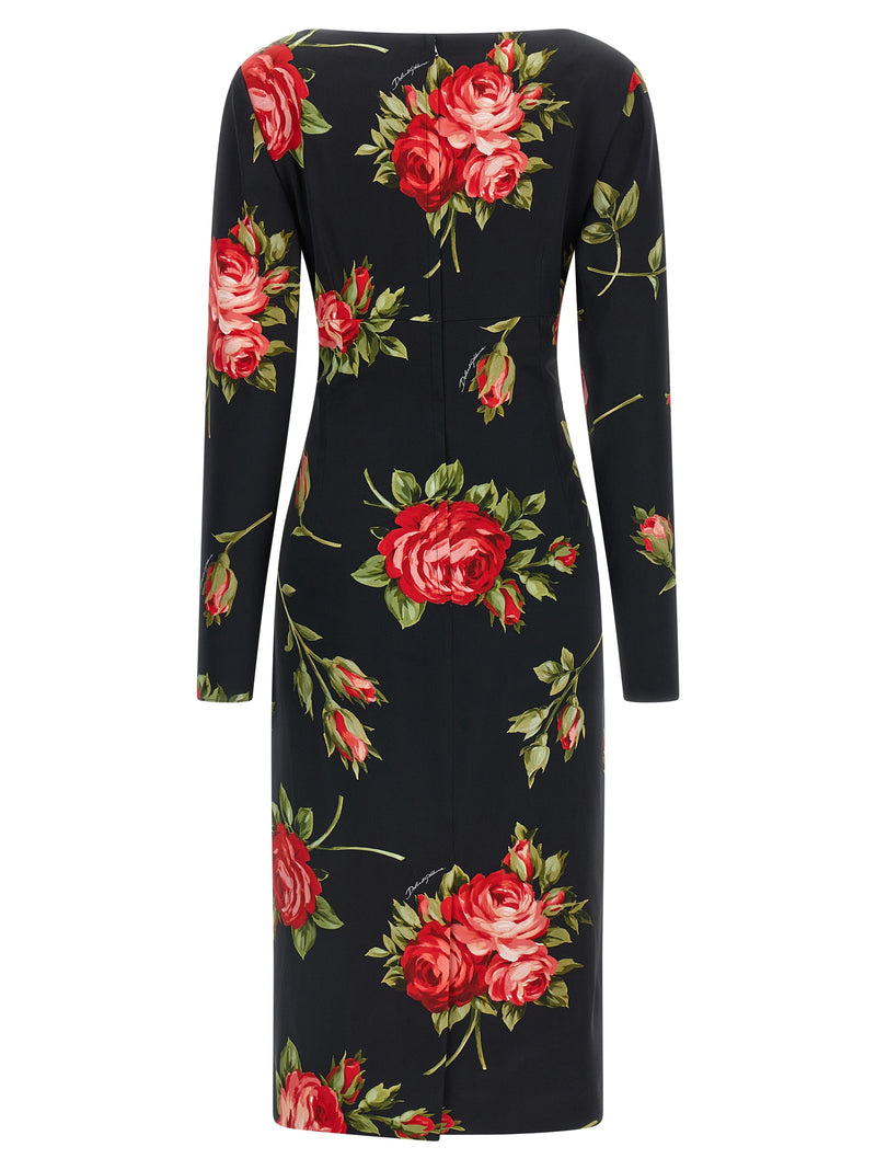 Dolce & Gabbana Dolce & Gabbana Bouquet Rose Dress