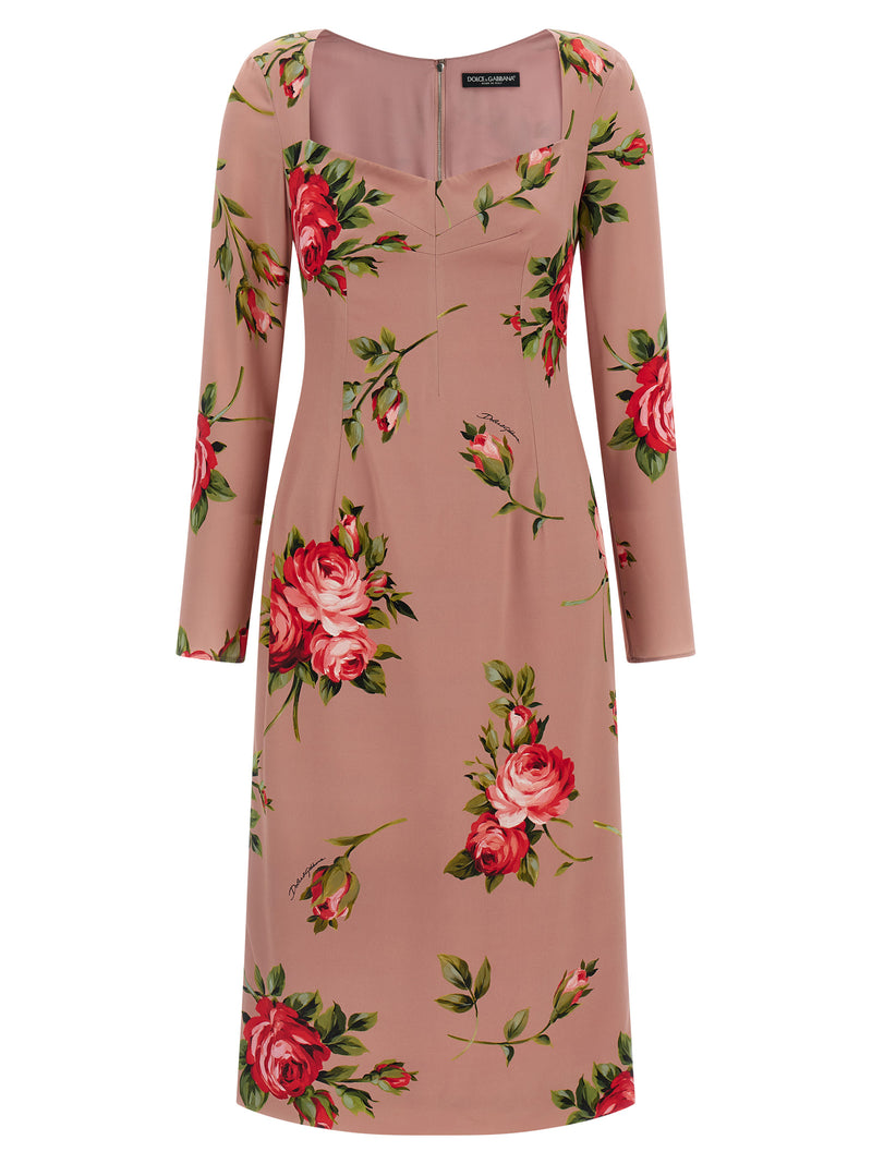 Dolce & Gabbana Dolce & Gabbana Bouquet Rose Dress