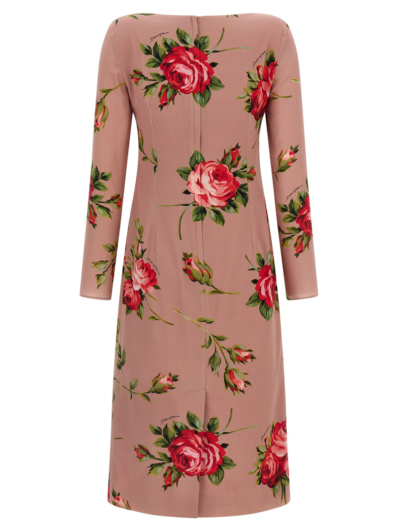 Dolce & Gabbana Dolce & Gabbana Bouquet Rose Dress