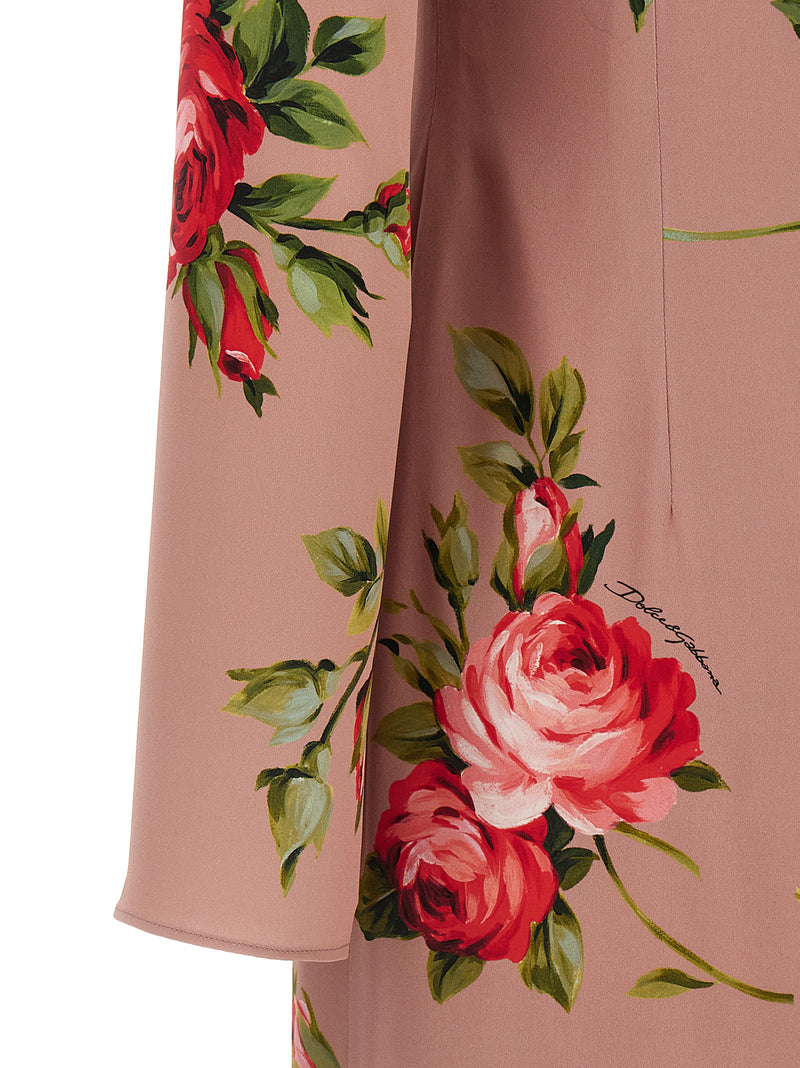 Dolce & Gabbana Dolce & Gabbana Bouquet Rose Dress