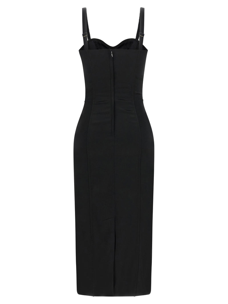 Dolce & Gabbana Dolce & Gabbana Black Sicily Bra Corset Dress