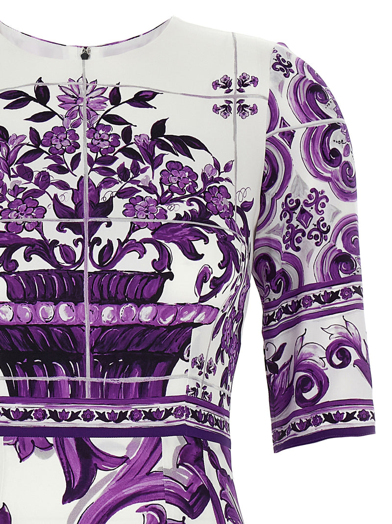 Dolce & Gabbana Dolce & Gabbana Maiolica Print Dress