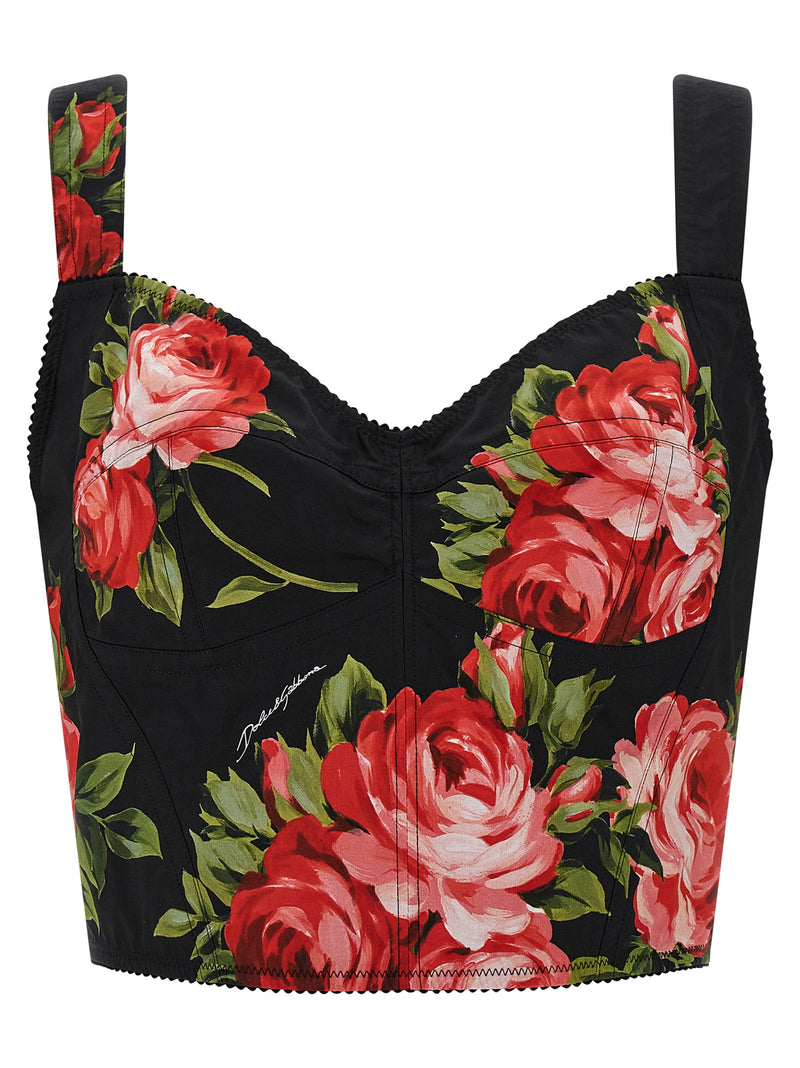 Dolce & Gabbana Dolce & Gabbana Bouquet Rose Bustier Top