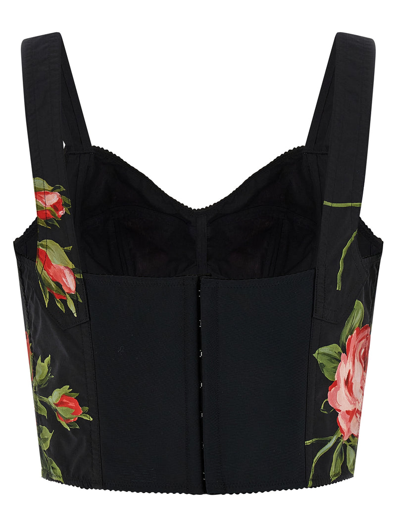 Dolce & Gabbana Dolce & Gabbana Bouquet Rose Bustier Top
